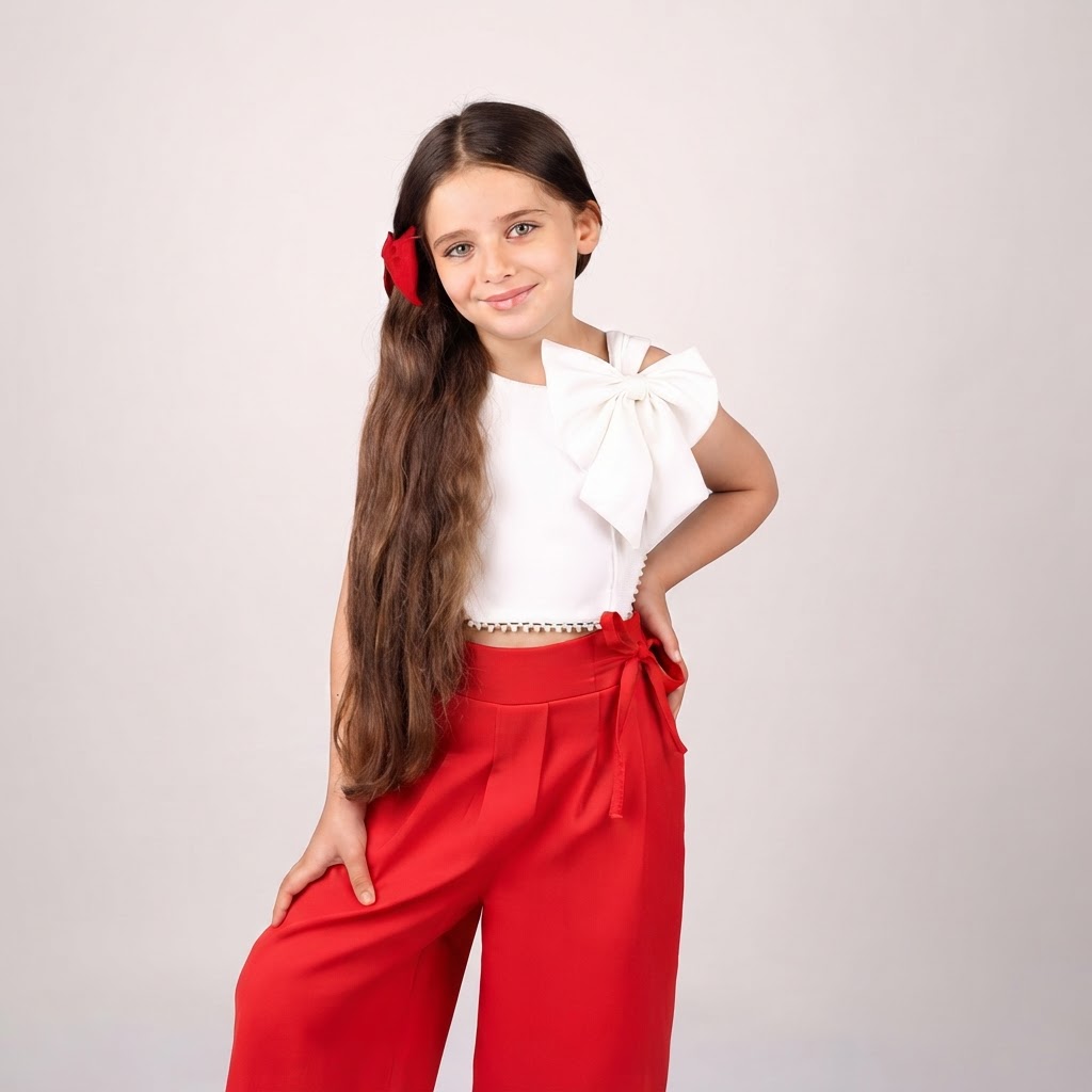کراپ عروسکی پرکاربرد پاپیونی بچگانه